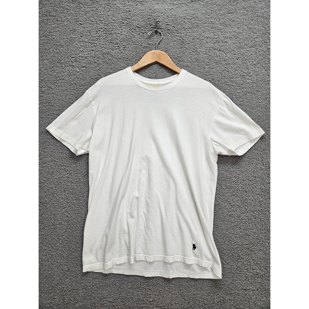 Polo Ralph Lauren Tee L White Classic Fit Pony Logo Preppy Old Money Americana